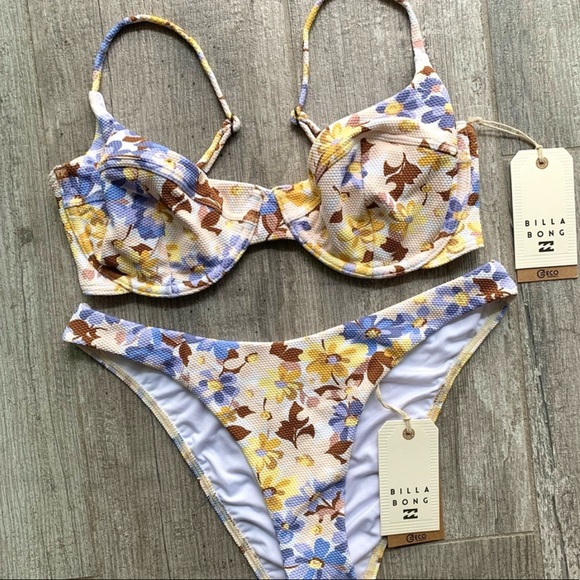 Billabong Other - 🔥🔥BILLABONG - HULA MOON UNDERWIRE TROPIC BIKINI SET🔥🔥